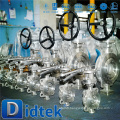 Didtek Triple Offset DN80 PN16 Valve papillon type Wafer